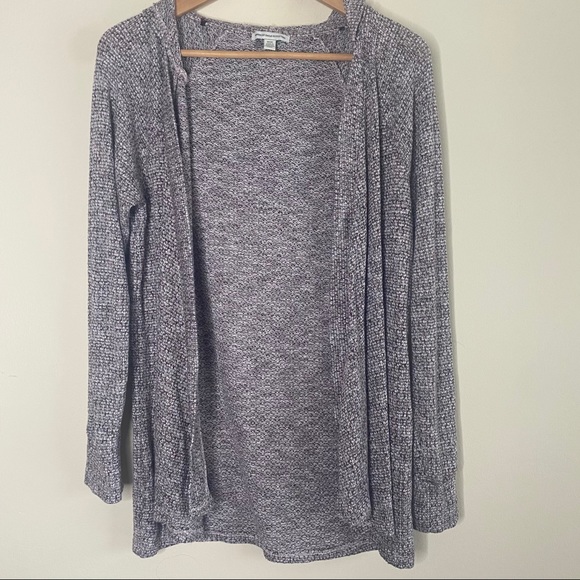 American Eagle Outfitters Sweaters - AMERICAN EAGLE Hoodie Marled Open Cardigan